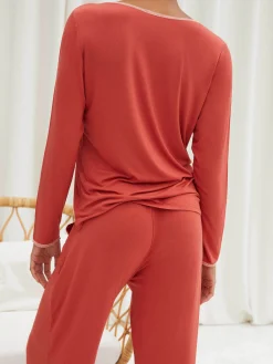 Baya - T-shirt de pyjama à manches longues<Darjeeling Online