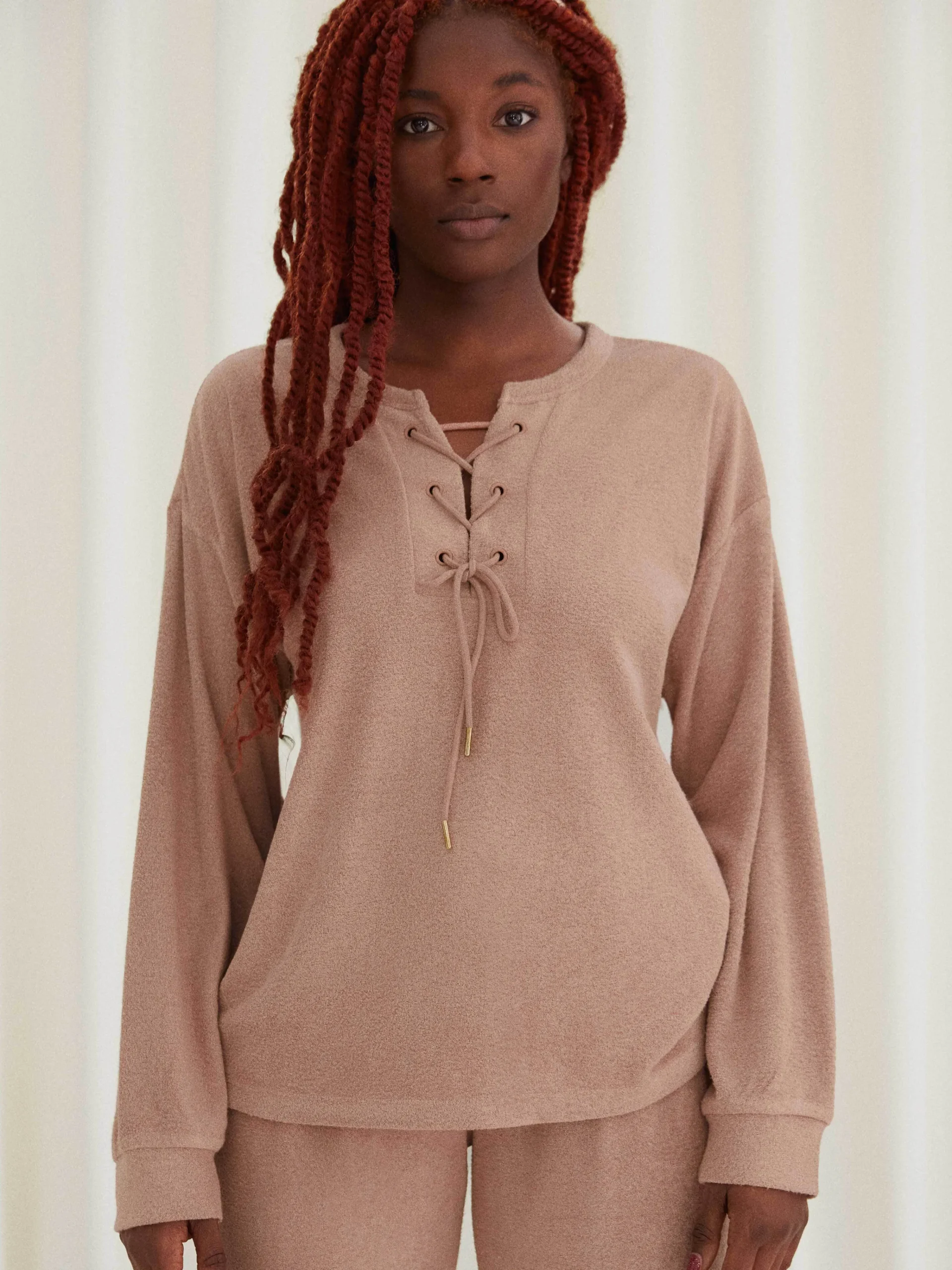 Edward - T-shirt de pyjama à manches longues<Darjeeling New