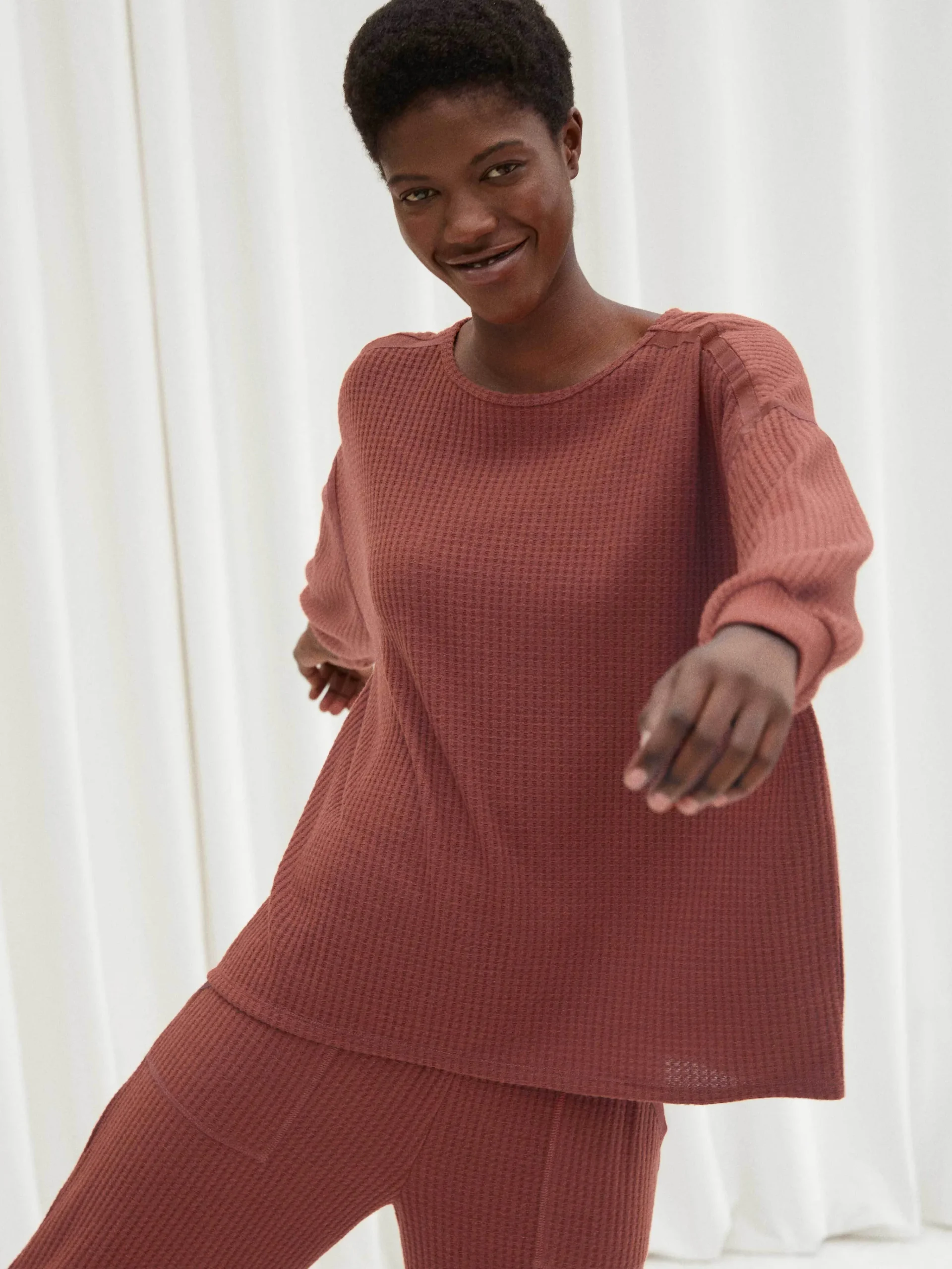 Esma - T-shirt de pyjama à manches longues<Darjeeling Sale