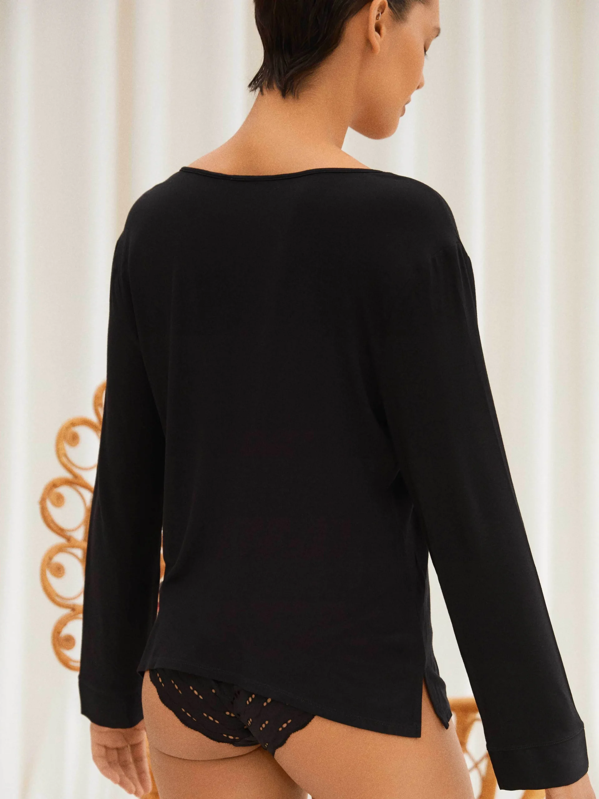 Lilla - T-shirt de pyjama à manches longues<Darjeeling Best Sale