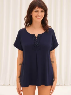 Océan - T-shirt de pyjama à manches courtes<Darjeeling Shop
