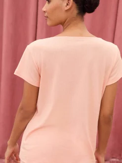 Sakura - T-shirt de pyjama à manches courtes<Darjeeling Discount